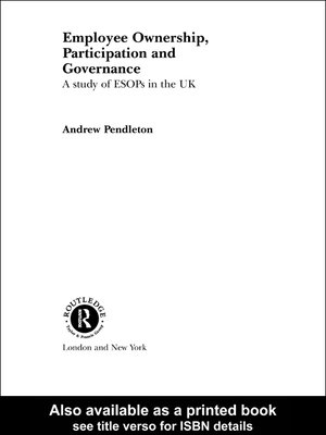 cover image of Employee Ownership, Participation and Governance